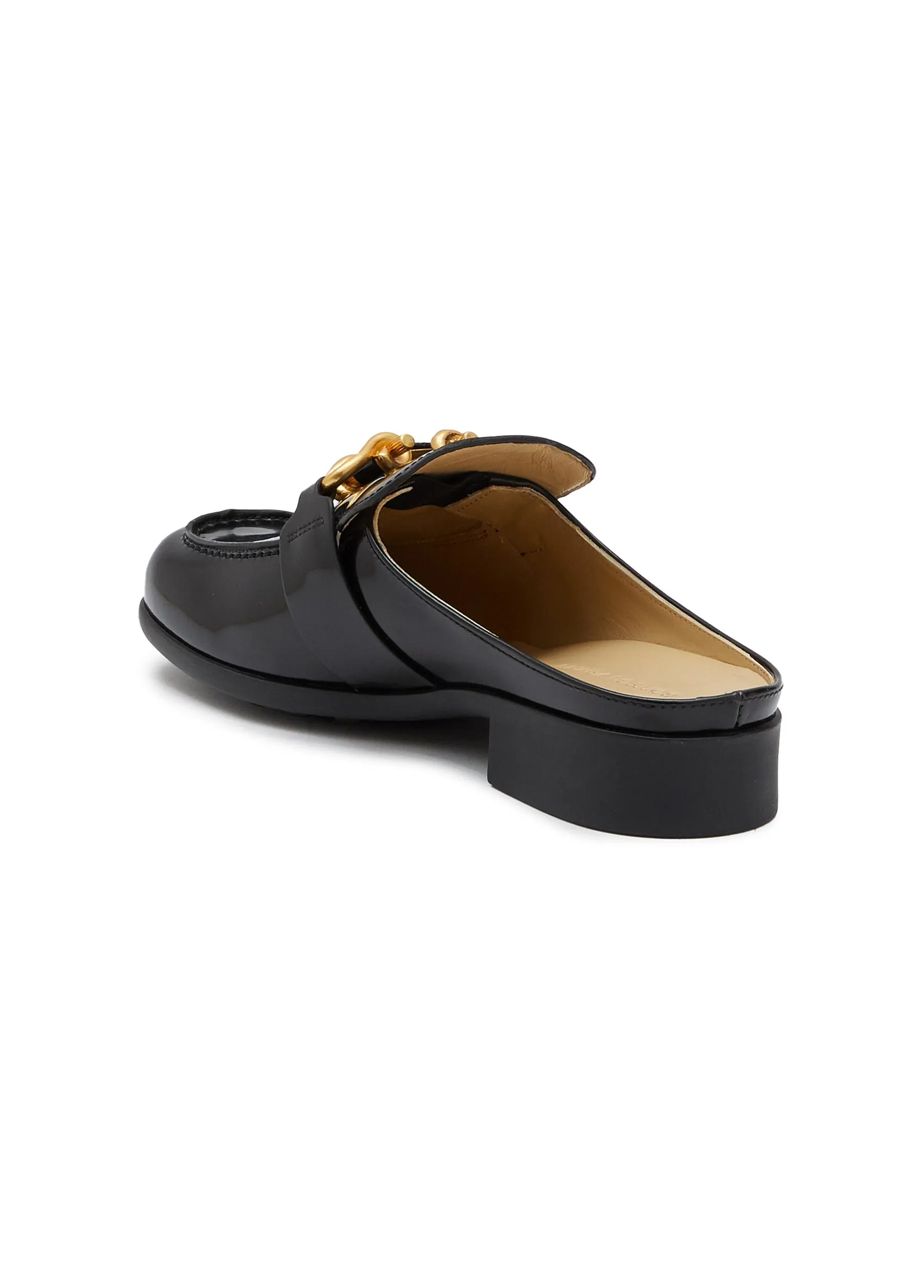 -----------BOTTEGA VENETA ---- ------------ ----‘Monsieur’ Patent Leather Loafer Mules --