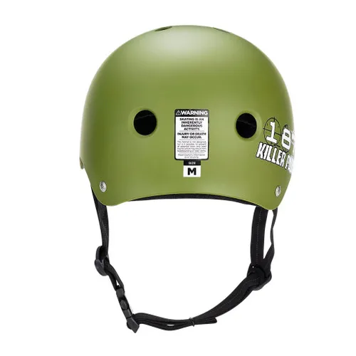 187 Skateboard Helmet Pro Skate w/ Sweatsaver Liner Army Green Size L