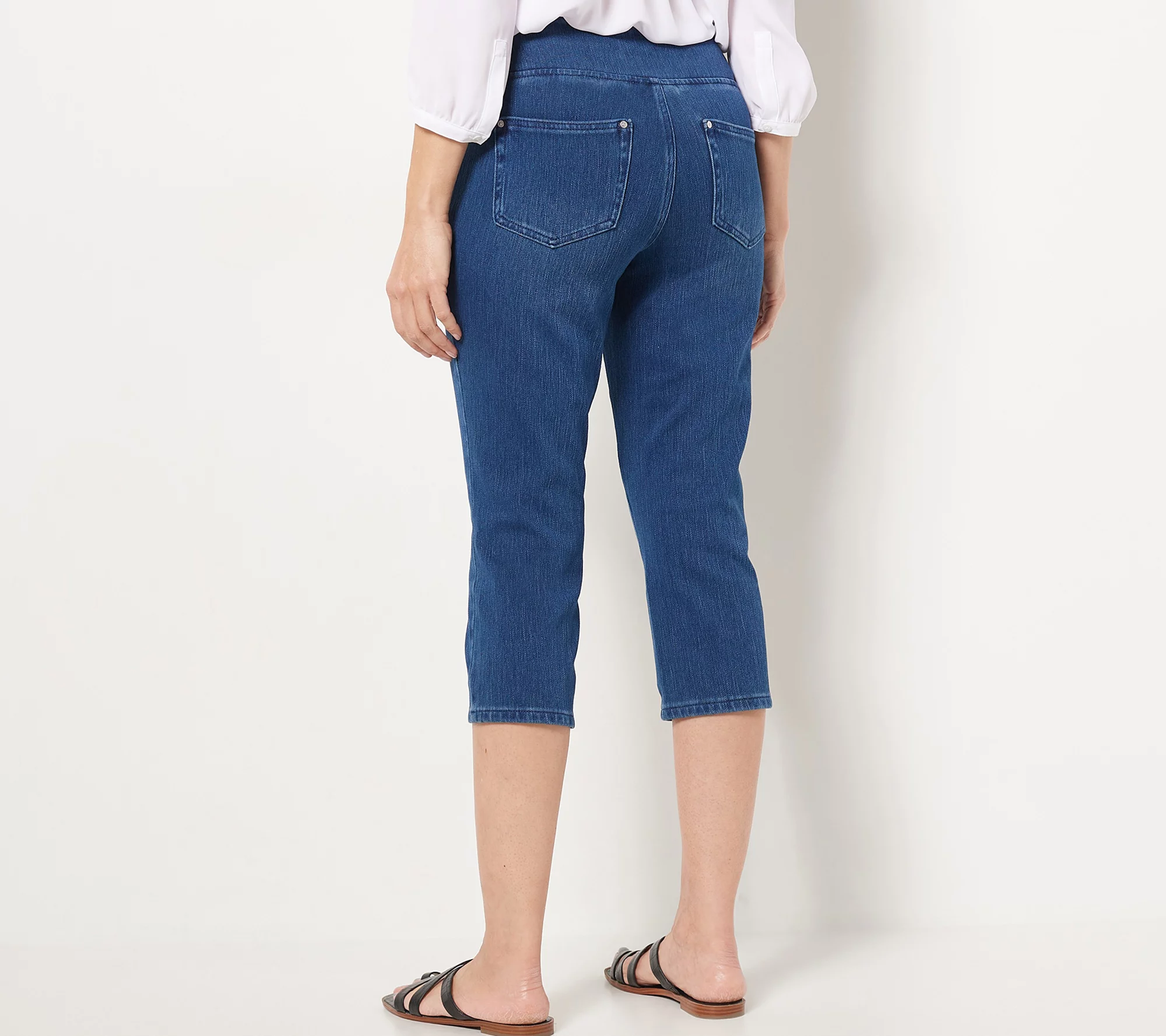 "As Is" Belle by Kim Gravel Regular Flexibelle Capri Jeans