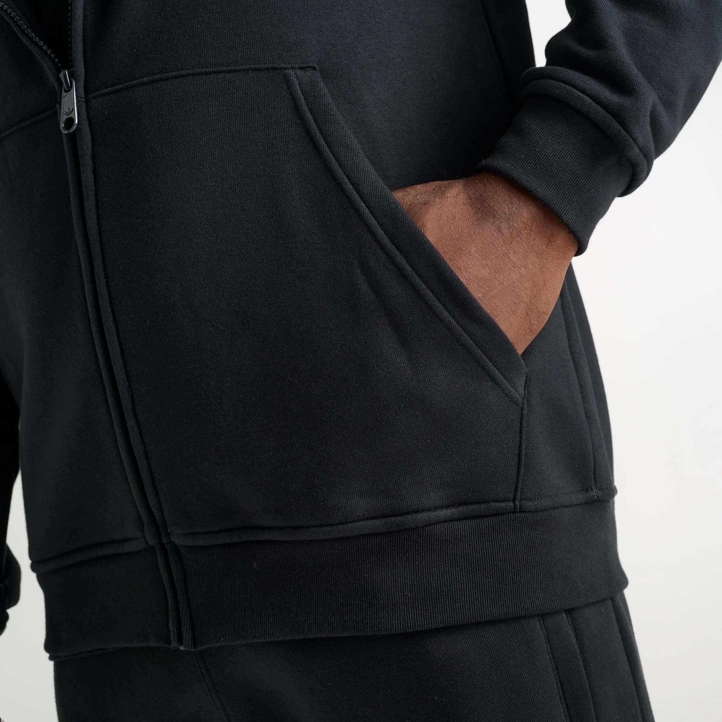 adidas Essentials Full Zip Hoodie / Black