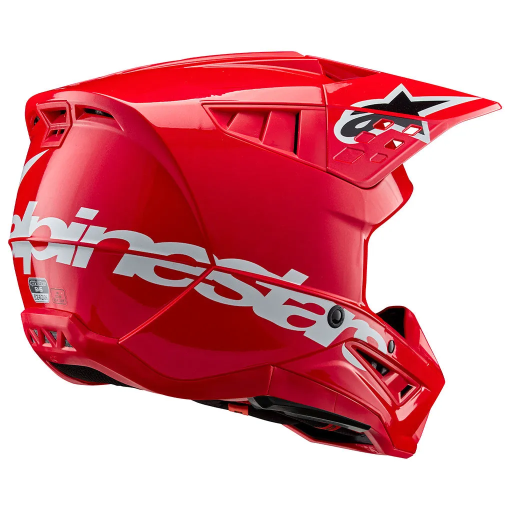 Alpinestars - 2024 SM5 Corp Red Gloss Helmet