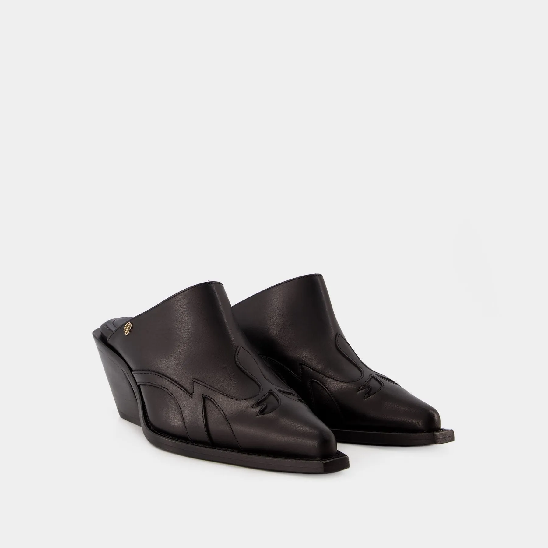 ANINE BING  Tania Mules - Anine Bing - Leather - Black