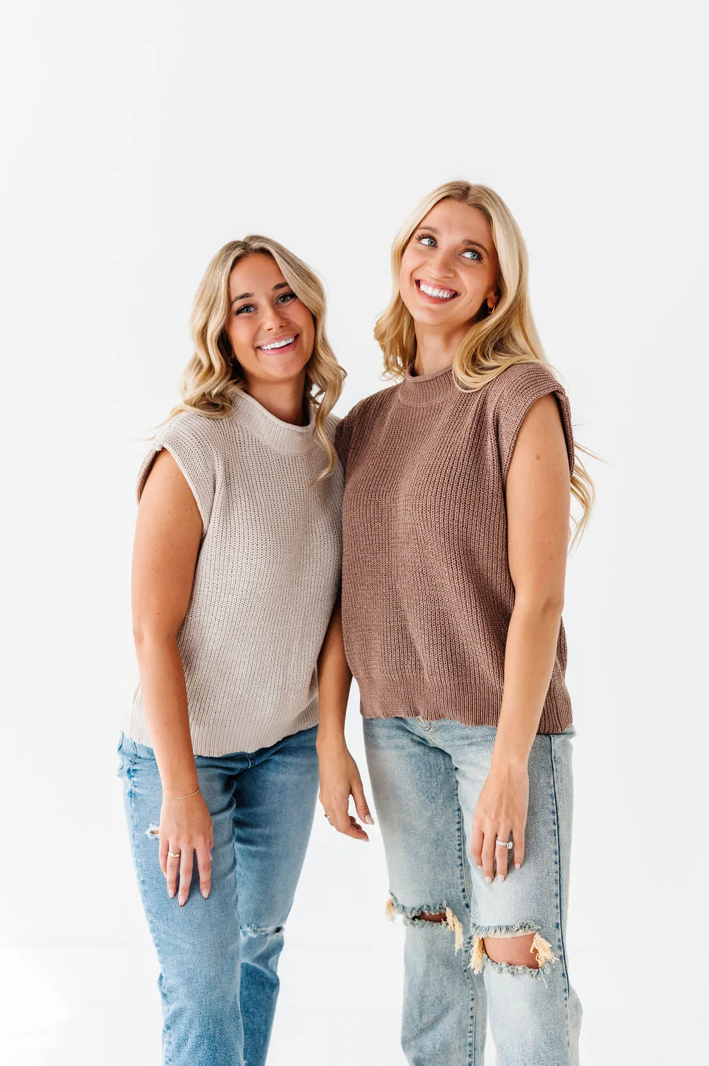 Annie Sweater Top in Mocha