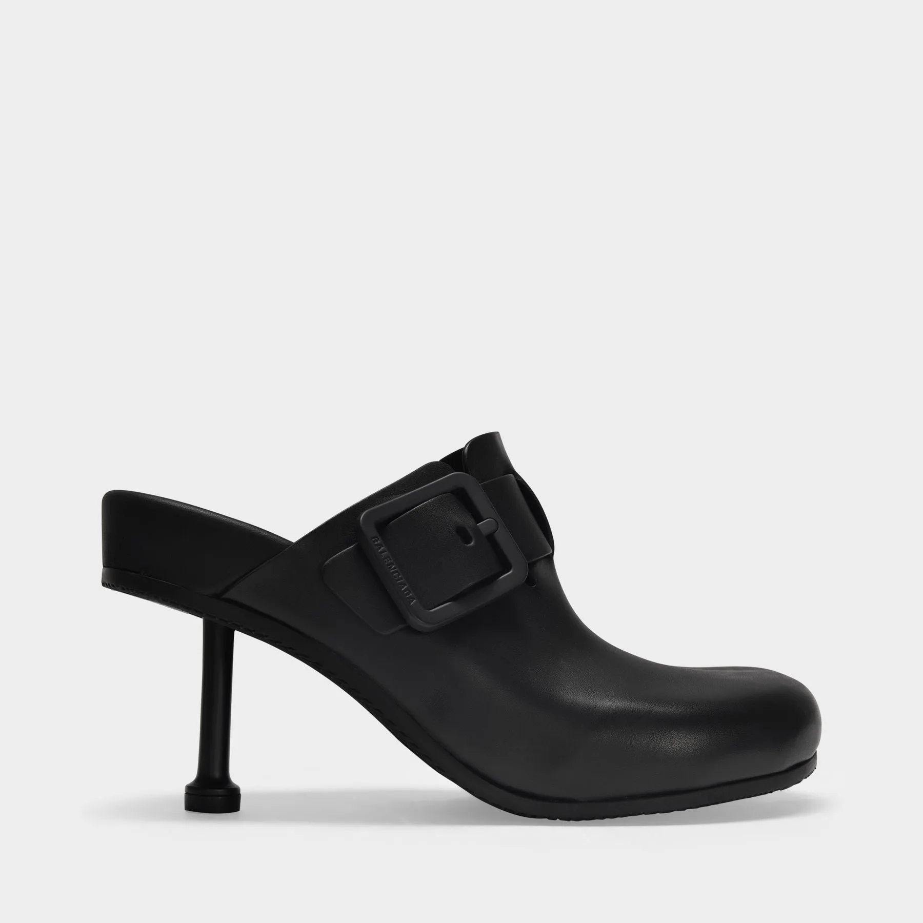 Balenciaga  Mallorca M80 Mules in Black Vegan Leather