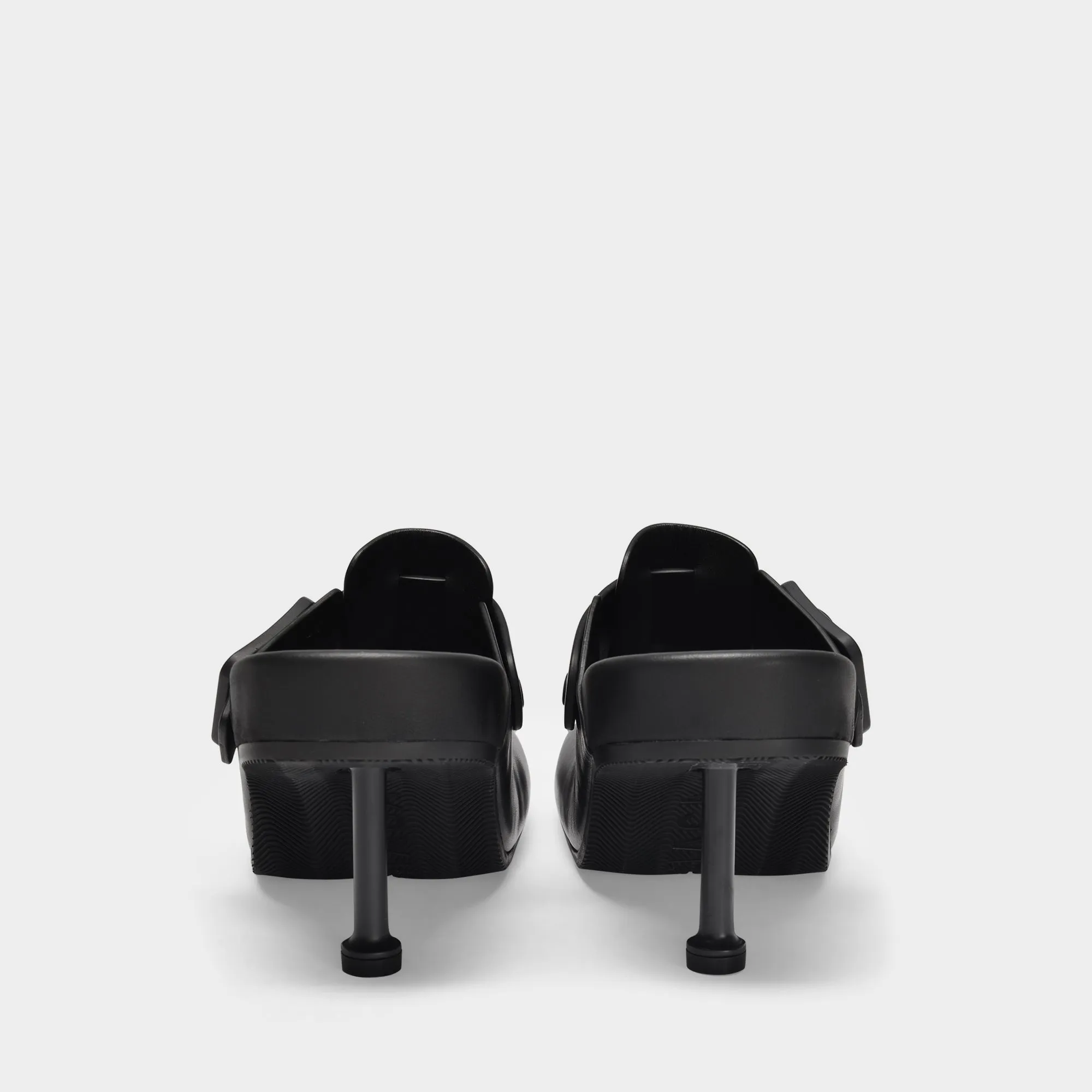 Balenciaga  Mallorca M80 Mules in Black Vegan Leather