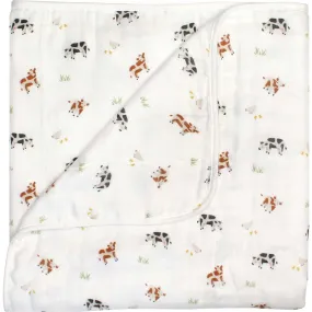 Bamboo Little Blanket, Cow