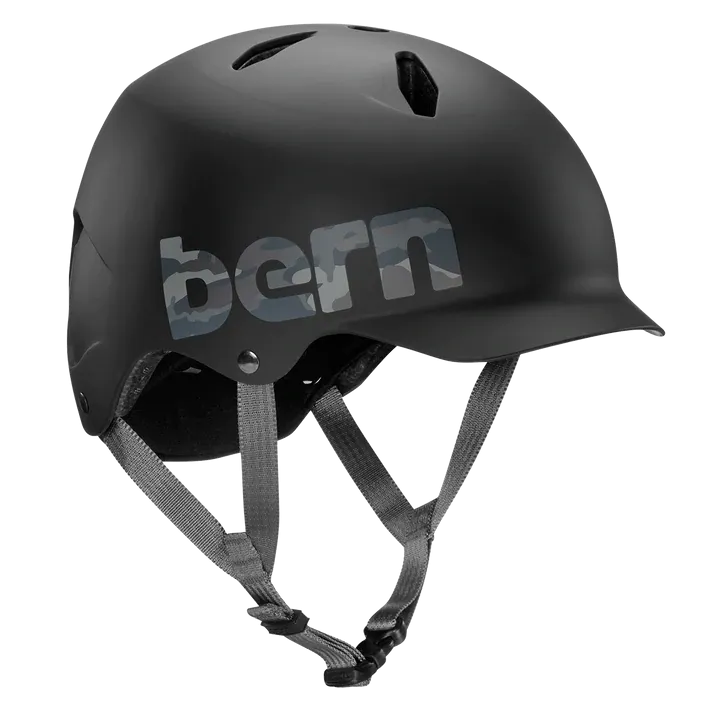 Bern Bandito EPS Helmet - Youth - Matt Black-Camo Logo