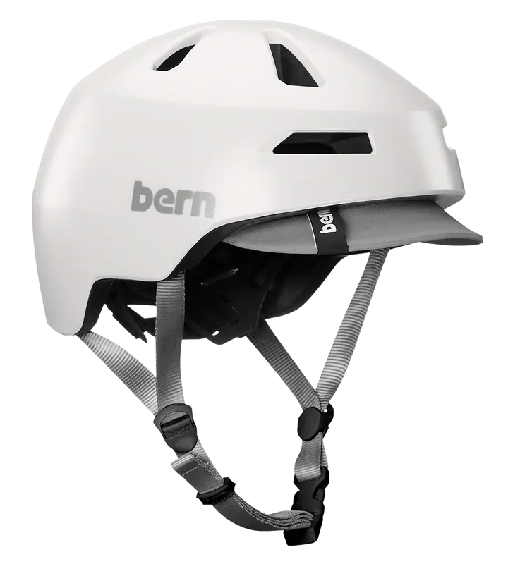 Bern Brentwood 2.0 MIPS Helmet with Visor - Satin White