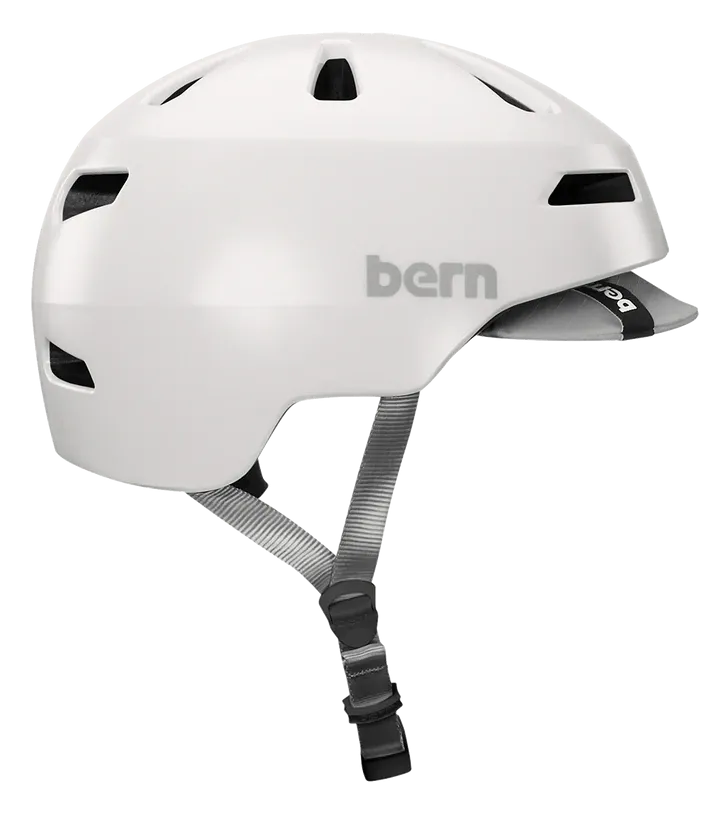 Bern Brentwood 2.0 MIPS Helmet with Visor - Satin White