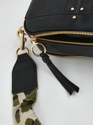 Black Camouflage Strap Camera Bag | Women | George at ASDA