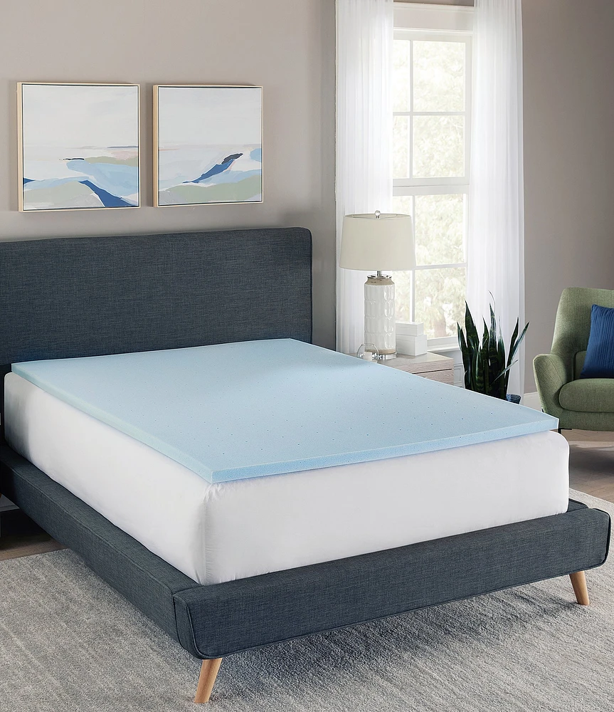 BodiPEDIC 1.5-Inch Gel-Infused Memory Foam Mattress Bed Topper