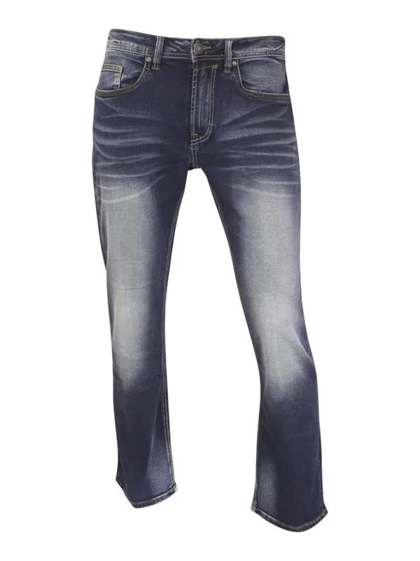 Buffalo David Bitton Men's Driven-X Jeans Relaxed Stretch Sandblasted Blue 36x30