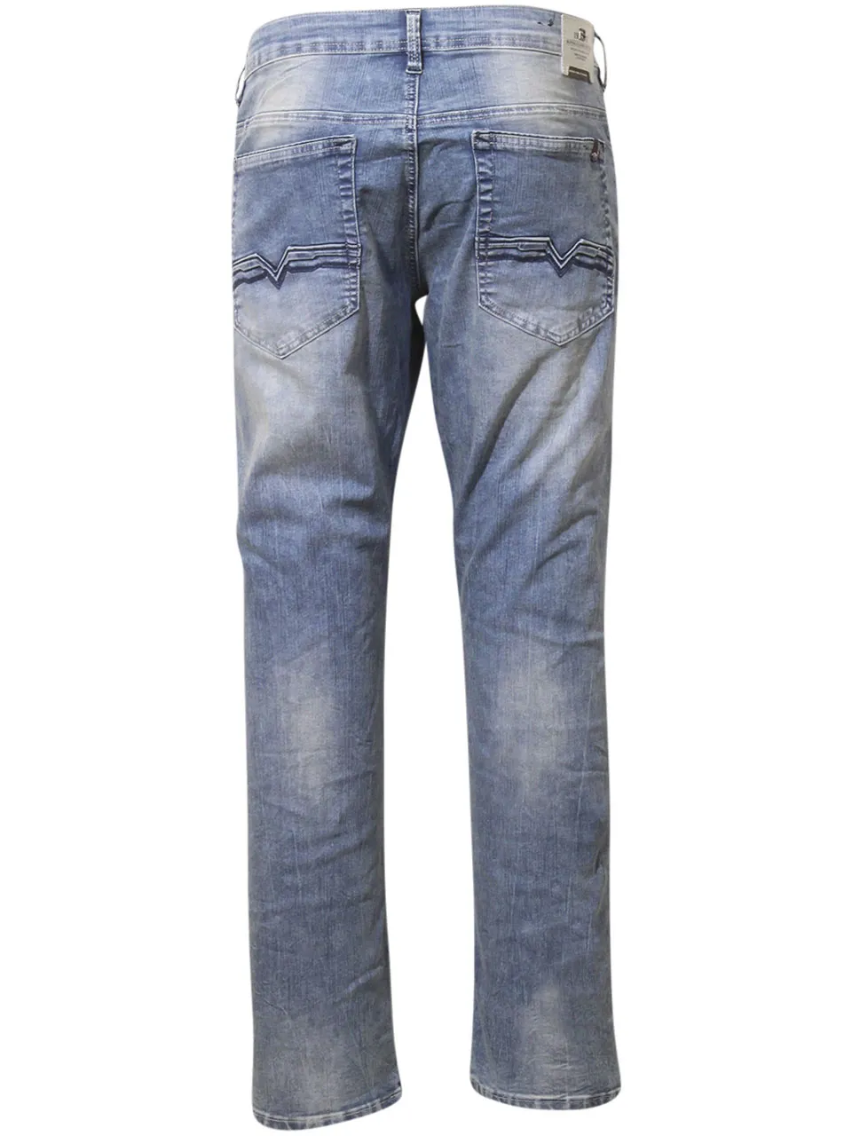 Buffalo David Bitton Men's Driven-X Jeans Relaxed Stretch Sandblasted Blue 36x30