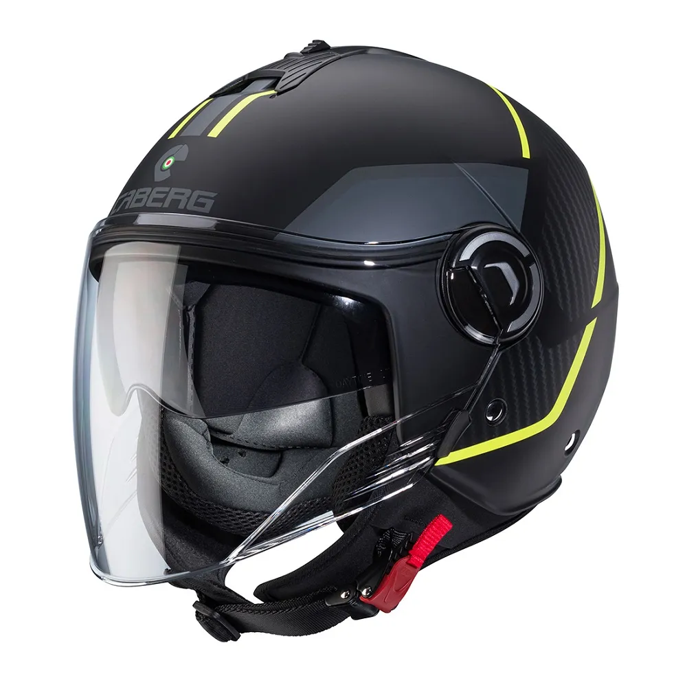 Caberg Riviera v4 X Geo Helmet - Black/Yellow/Anthracite