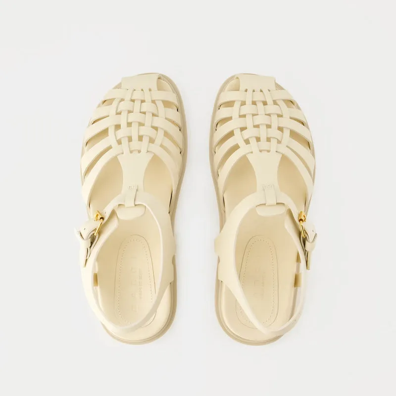 Calzature Sandals - Marni - Leather - White