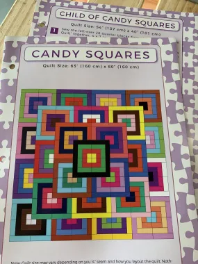 Candy Squares Quilt Pattern - Using 2.5 Strips