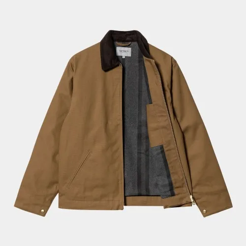 Carhartt WIP Detroit Jacket: Style and Durability in Hamilton Brown Canvas