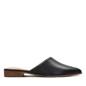 Clarks Womens Pure Blush Slip On Mules - Black