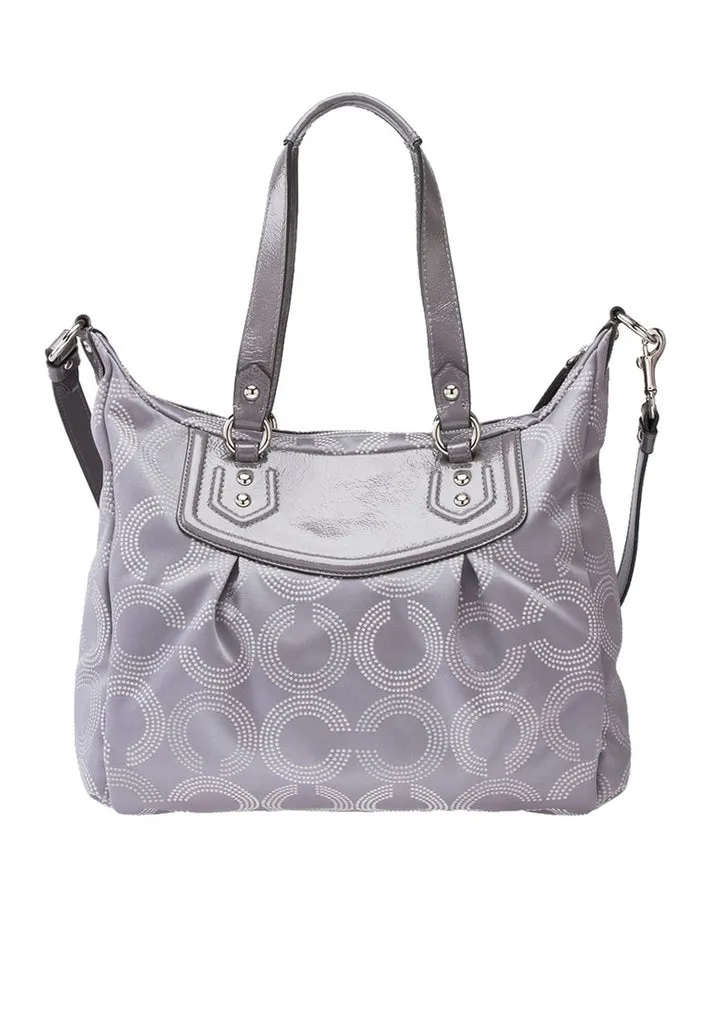 COACH ASHLEY DOTTED OP ART CONVERTIBLE SHOULDER BAG