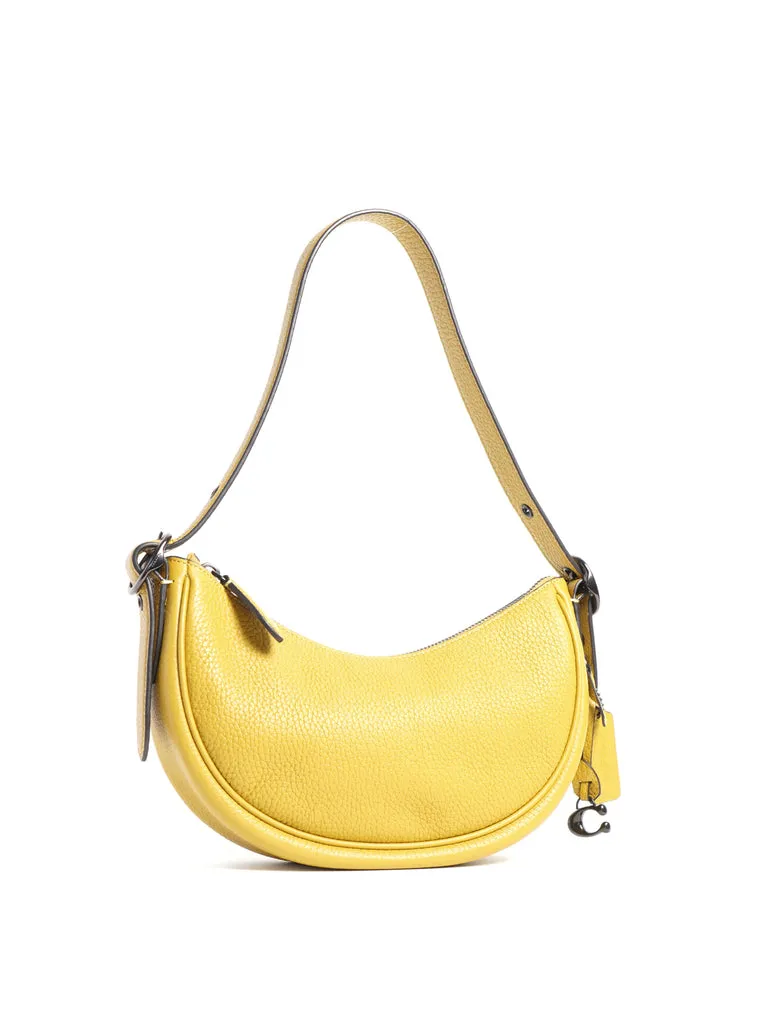 COACH LUNA PEBBLED LEATHER SHOULDER BAG