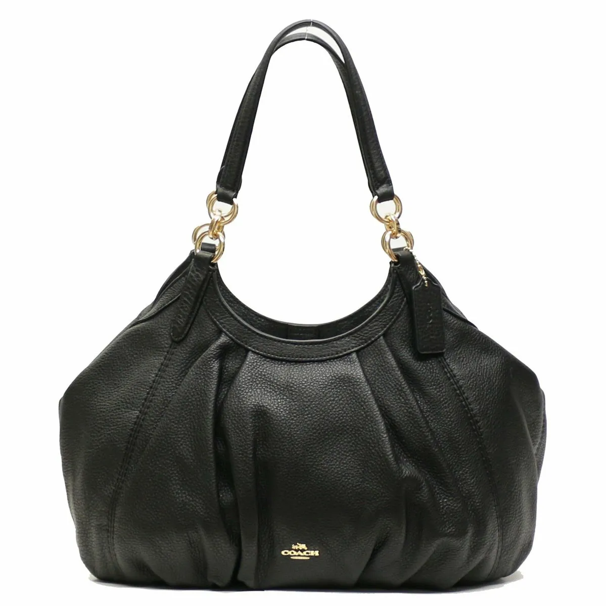 COACH PEBBLE LEATHER LILY SHOULDER BAG