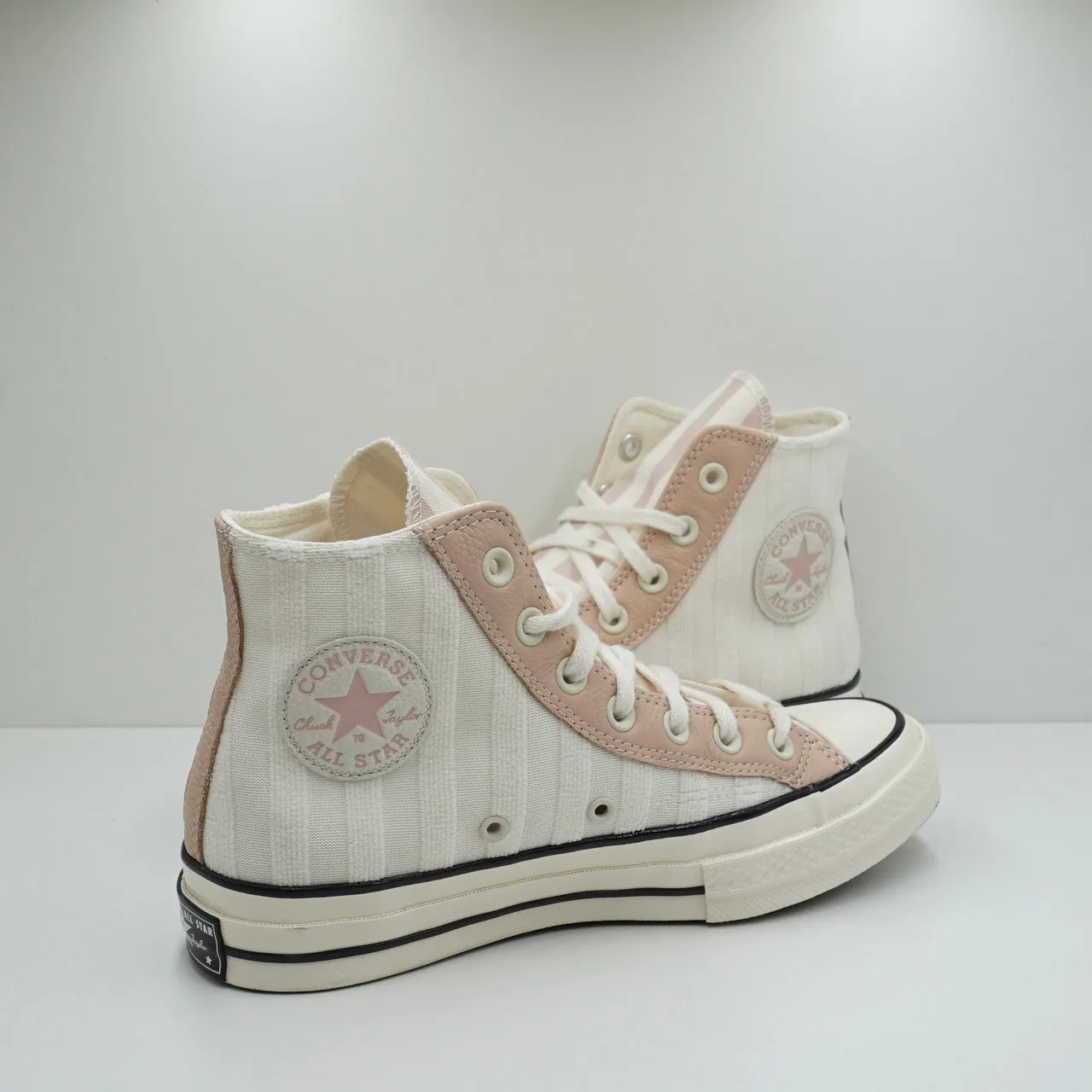 Converse Chuck Taylor All-Star 70 Hi Striped Terry Cloth Egret Pink Clay (W)