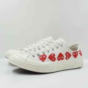 Converse Chuck Taylor All Star 70 Ox Comme des Garcons PLAY Multi-Heart White