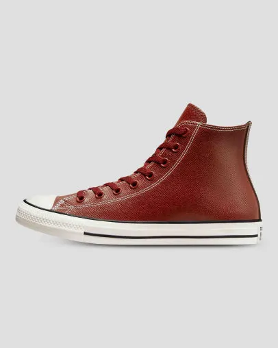 Converse Chuck Taylor All Star Embossed Leather High Top Dark Terracotta