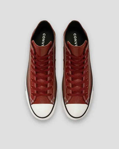 Converse Chuck Taylor All Star Embossed Leather High Top Dark Terracotta