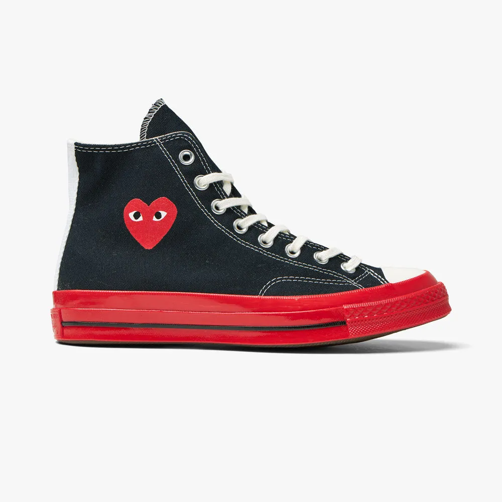 Converse x COMME des GARONS PLAY Chuck Taylor Hi Black / Red Sole