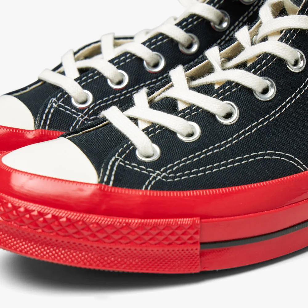 Converse x COMME des GARONS PLAY Chuck Taylor Hi Black / Red Sole