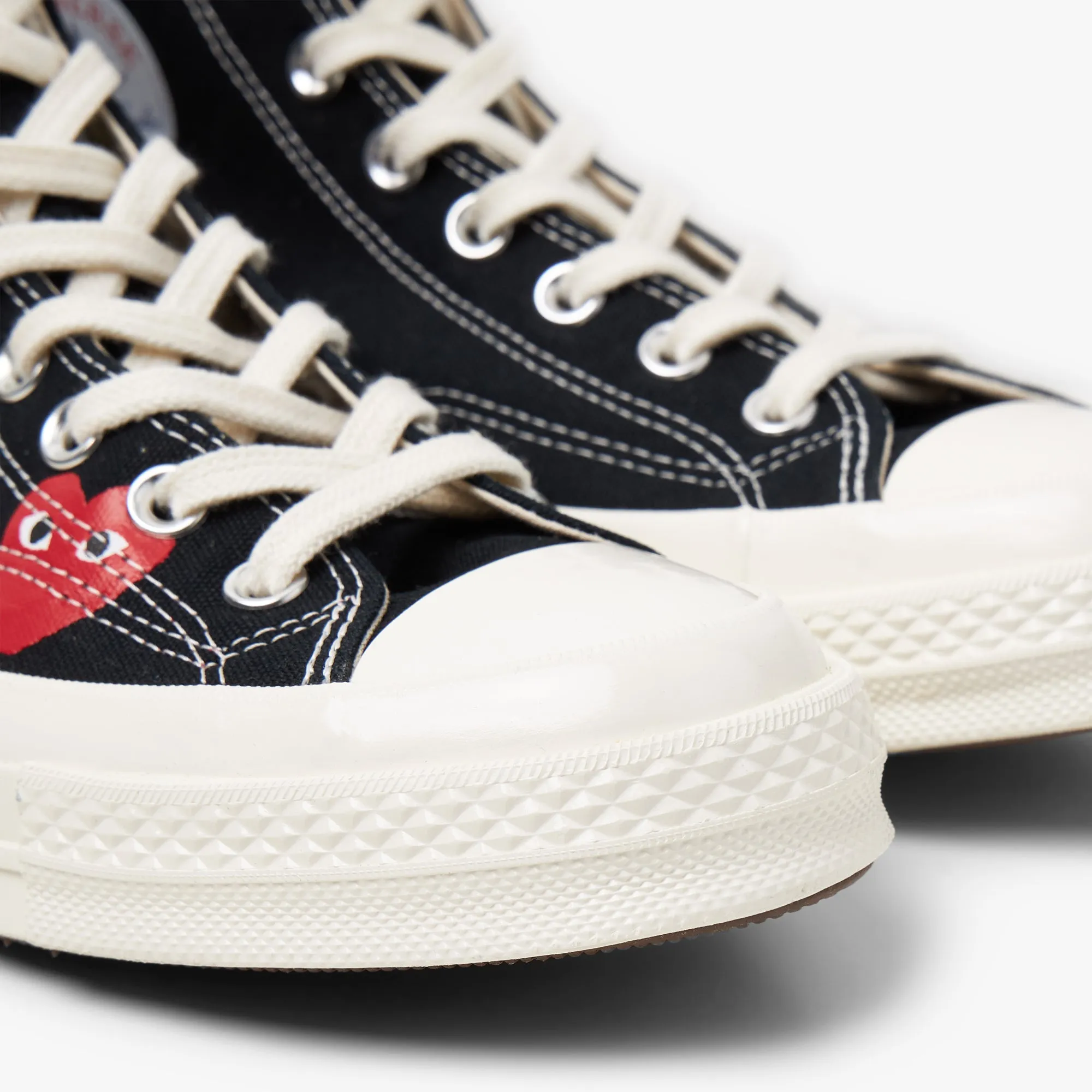 Converse x COMME des GARONS PLAY Chuck Taylor Hi Multi Heart Black