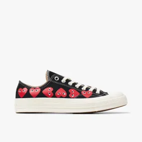 Converse x COMME des GARONS PLAY Chuck Taylor Ox / Multi Heart Black