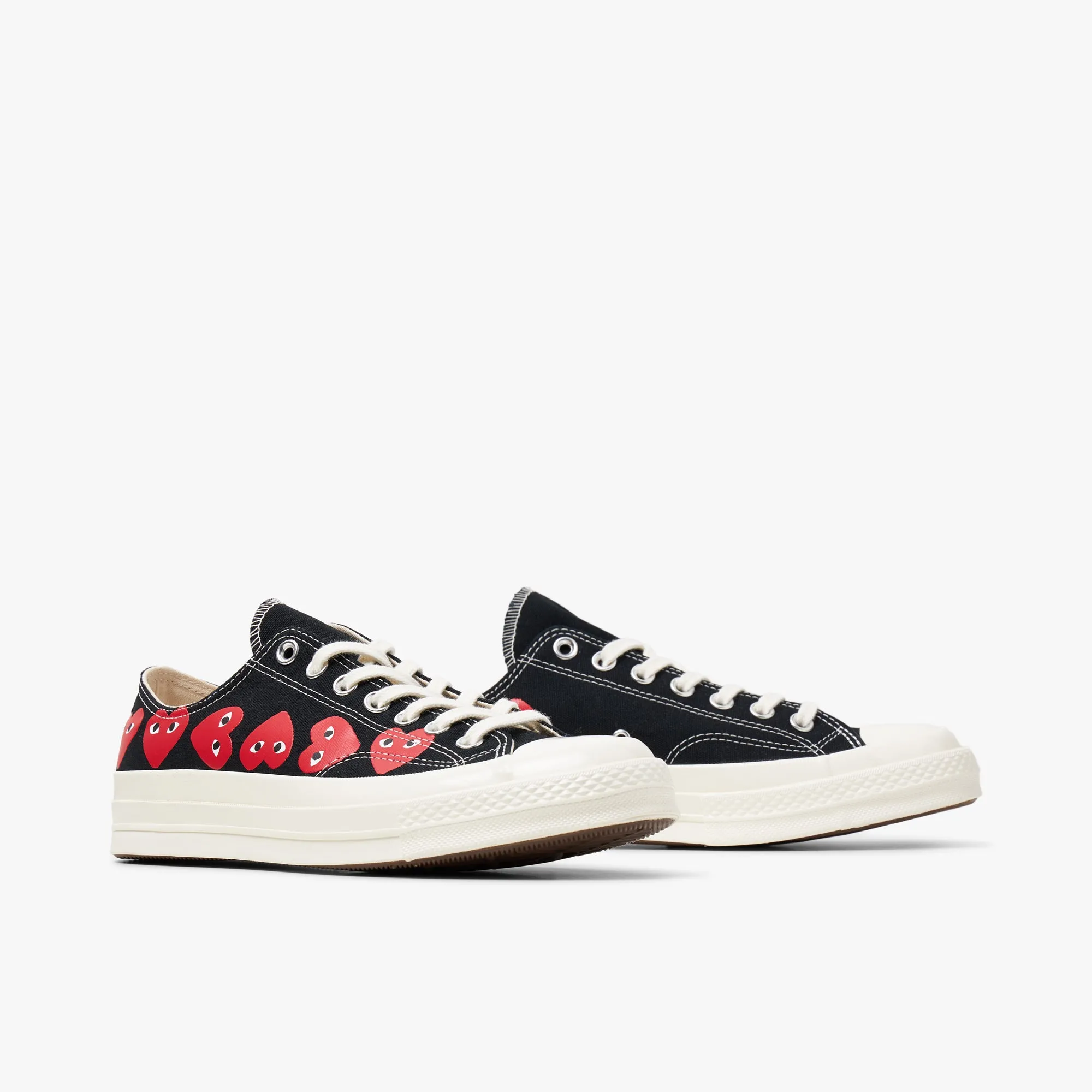 Converse x COMME des GARONS PLAY Chuck Taylor Ox / Multi Heart Black