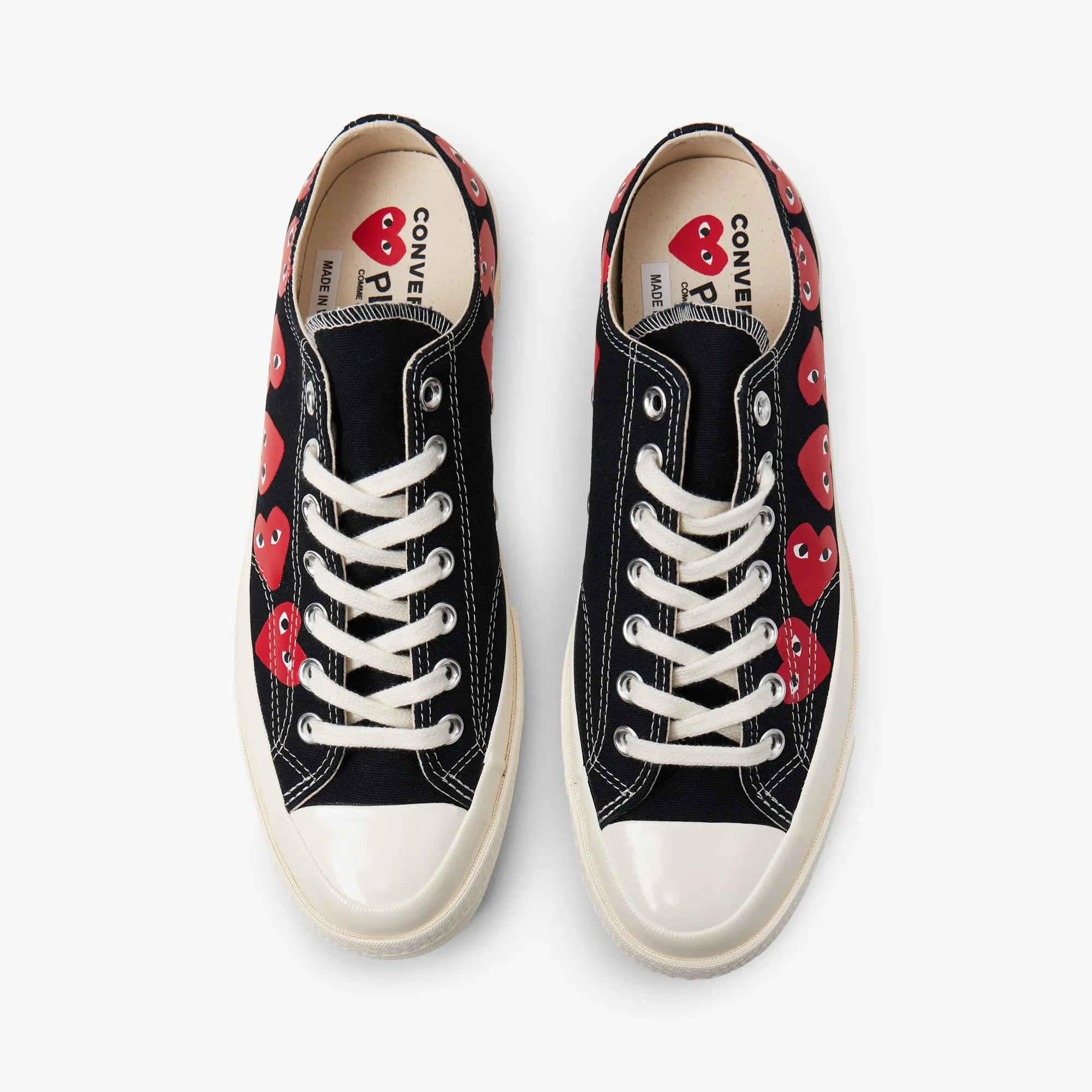 Converse x COMME des GARONS PLAY Chuck Taylor Ox / Multi Heart Black