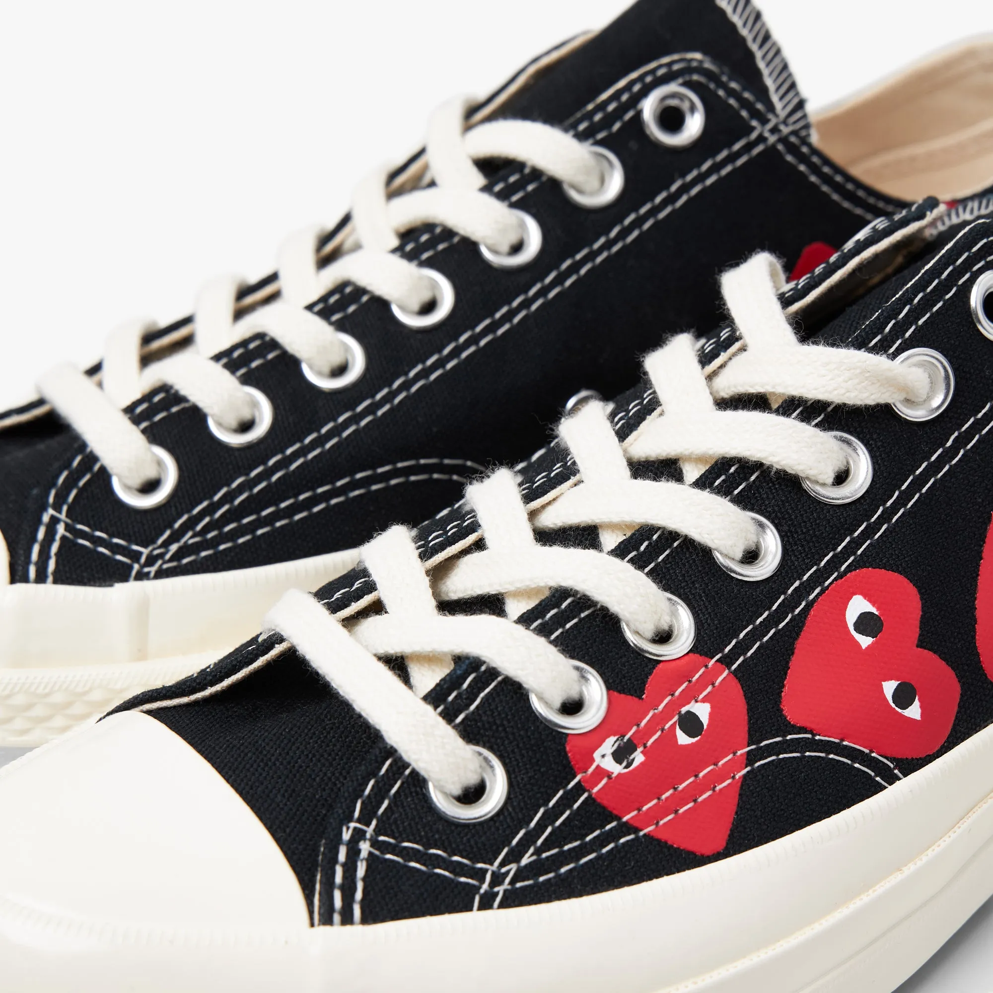 Converse x COMME des GARONS PLAY Chuck Taylor Ox / Multi Heart Black