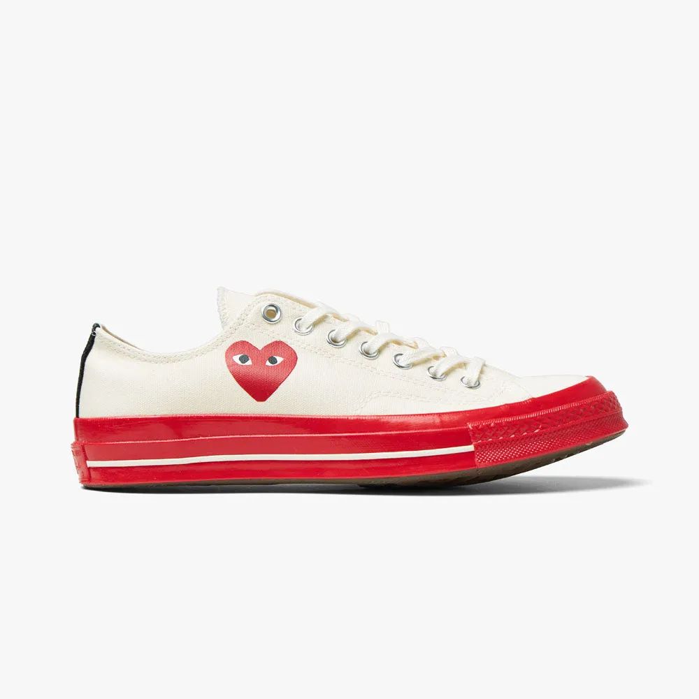 Converse x COMME des GARONS PLAY Chuck Taylor OX Off White / Red Sole