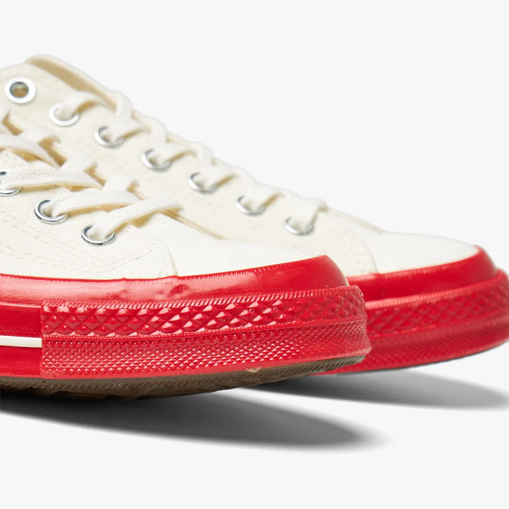 Converse x COMME des GARONS PLAY Chuck Taylor OX Off White / Red Sole