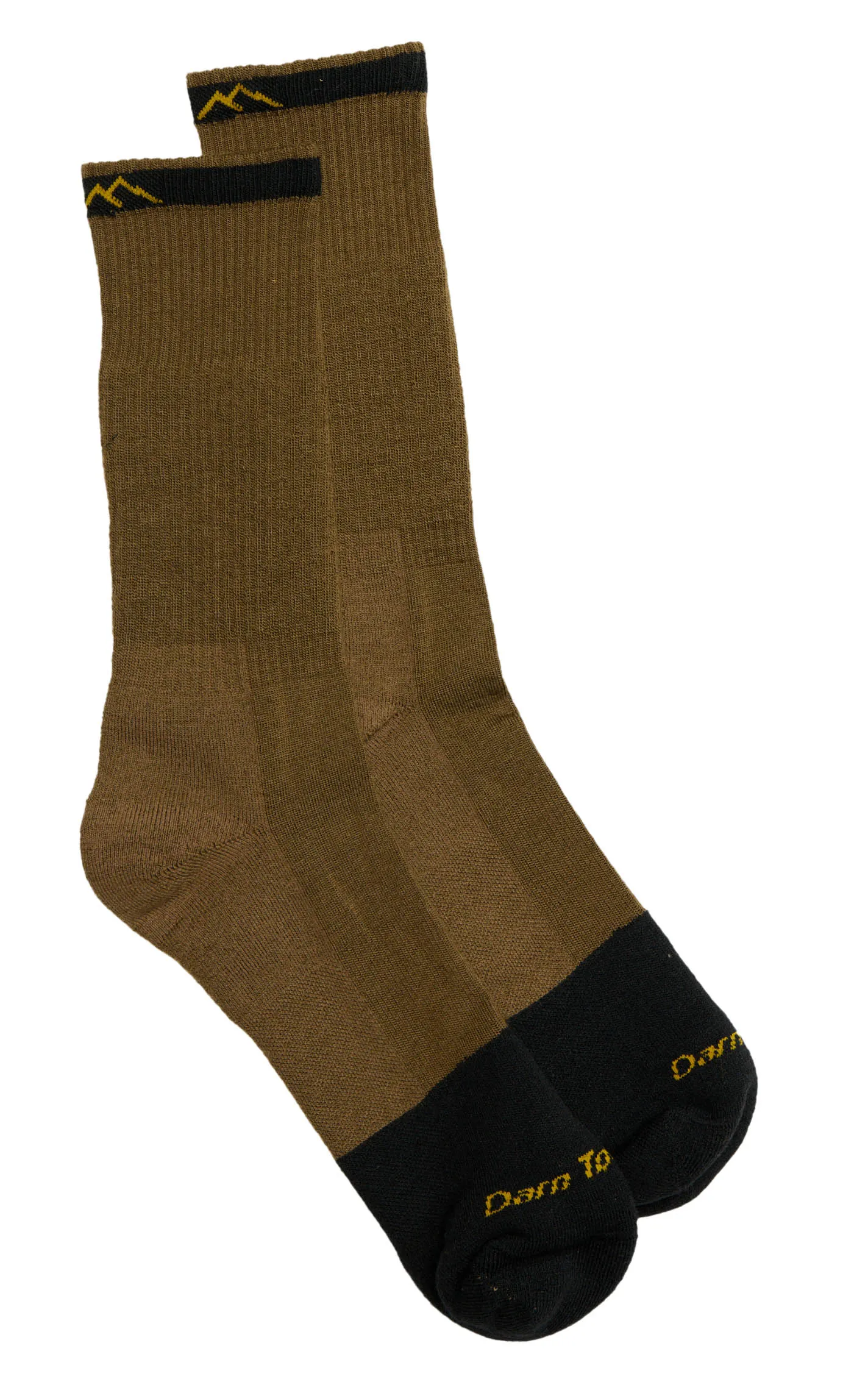 Darn Tough Men's Steely Timber Brown Midweight Wool Work Boot Socks - X-Large