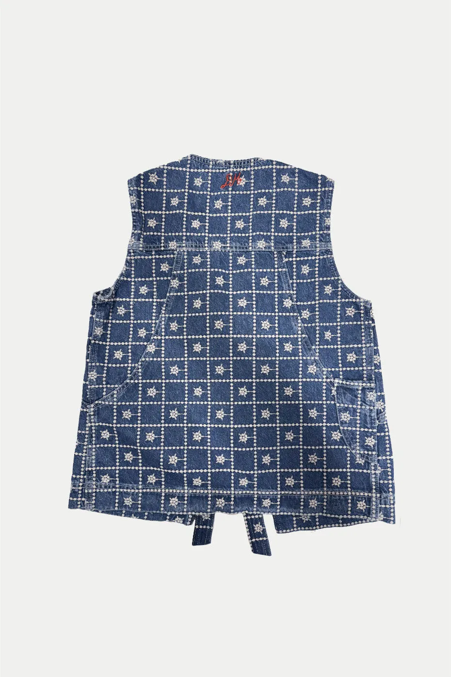 Denim Broderie Dilly Vest