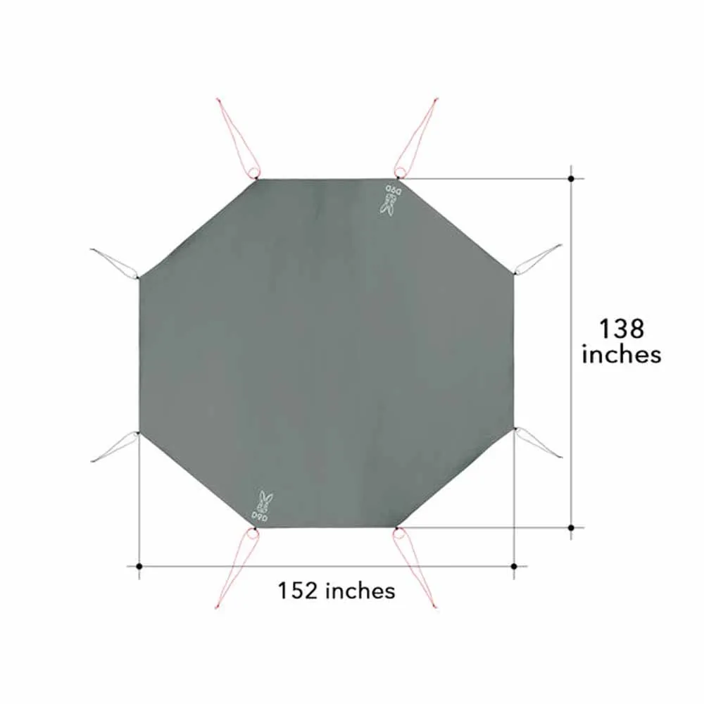 DOD Outdoors Ichi One Pole Tent Large Ground Sheet - Gray