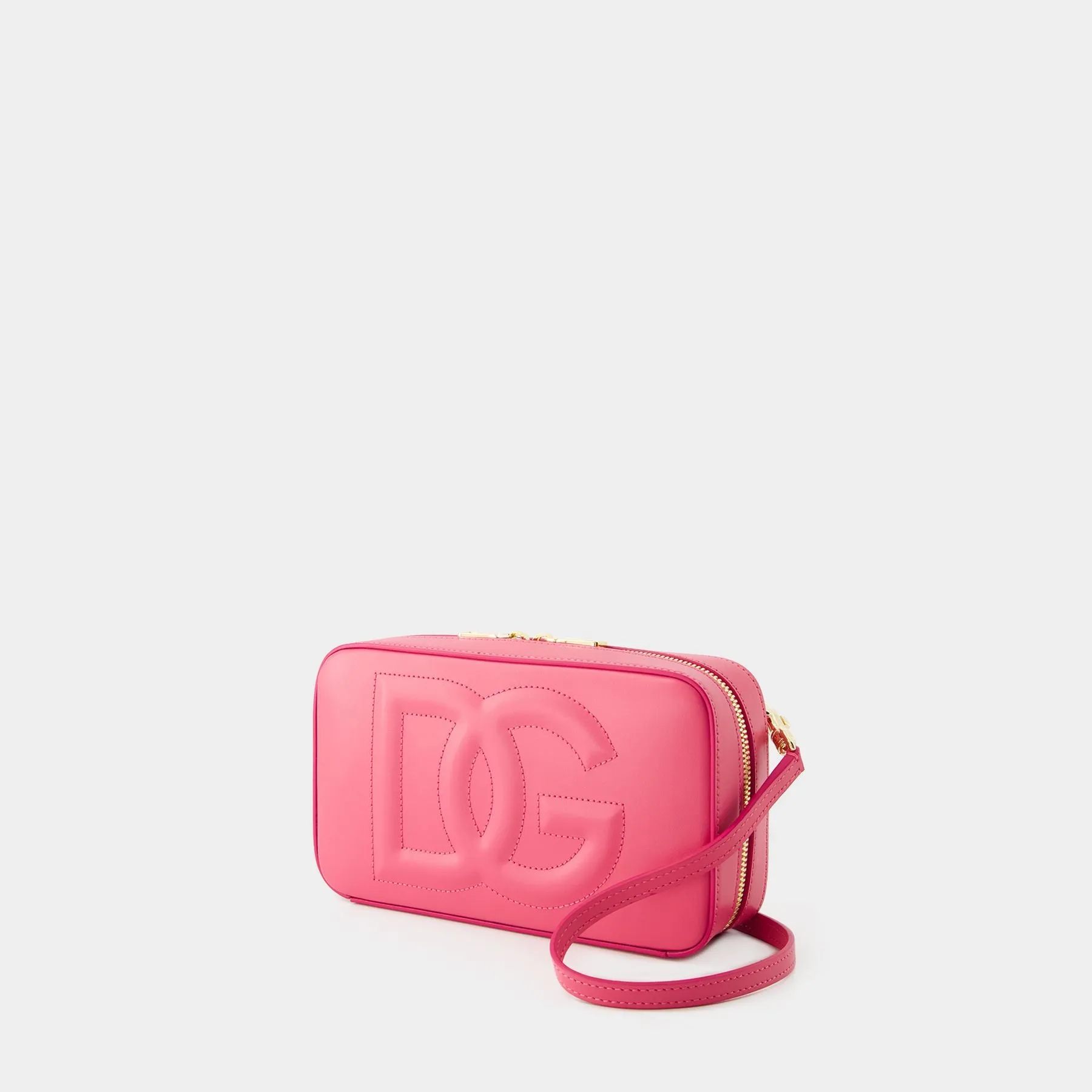 Dolce&Gabbana  Dg Logo Camera Crossbody - Dolce&Gabbana - Leather - Pink