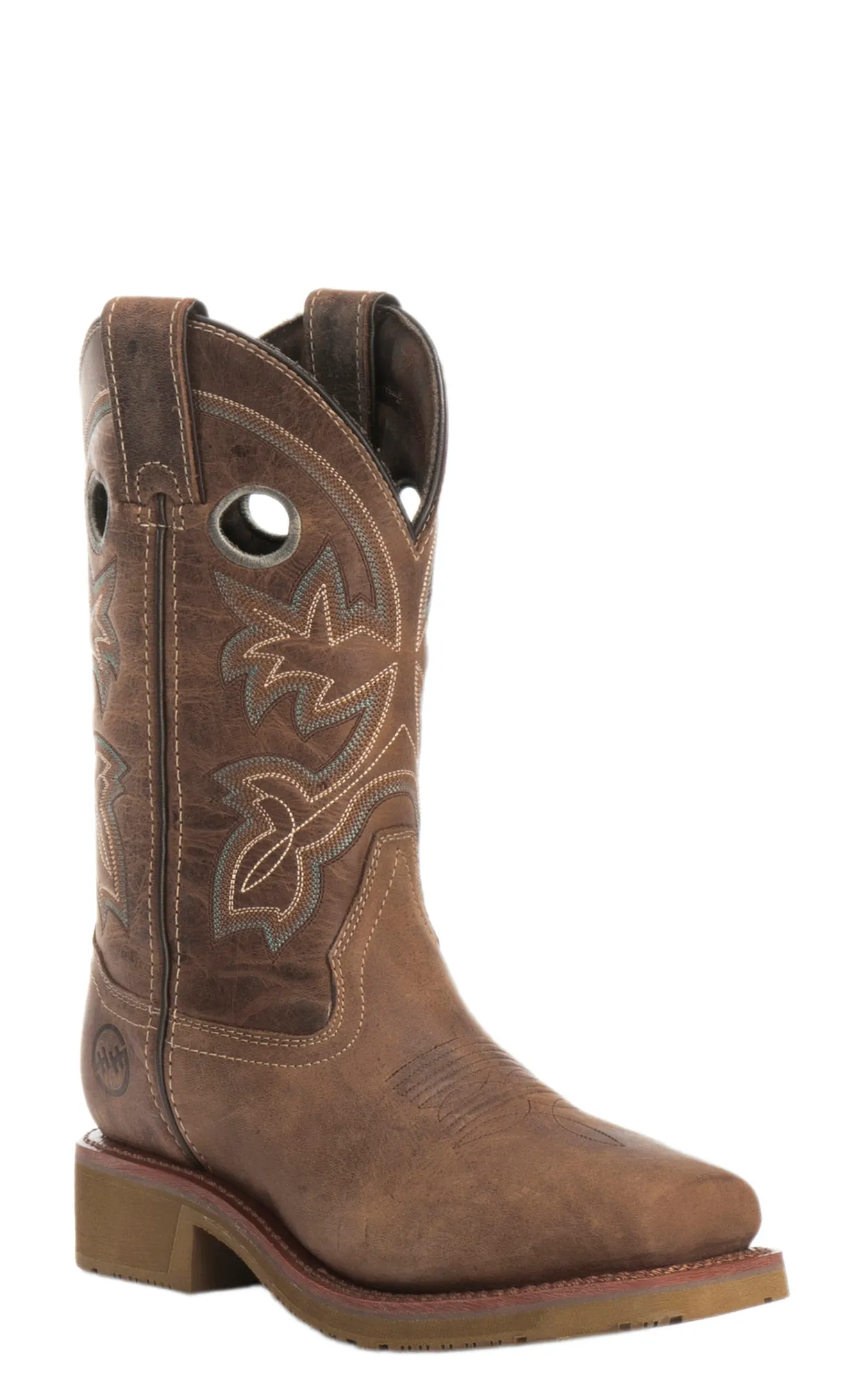 Double H Women's Haddie Chestnut Square Composite Toe Work Boot