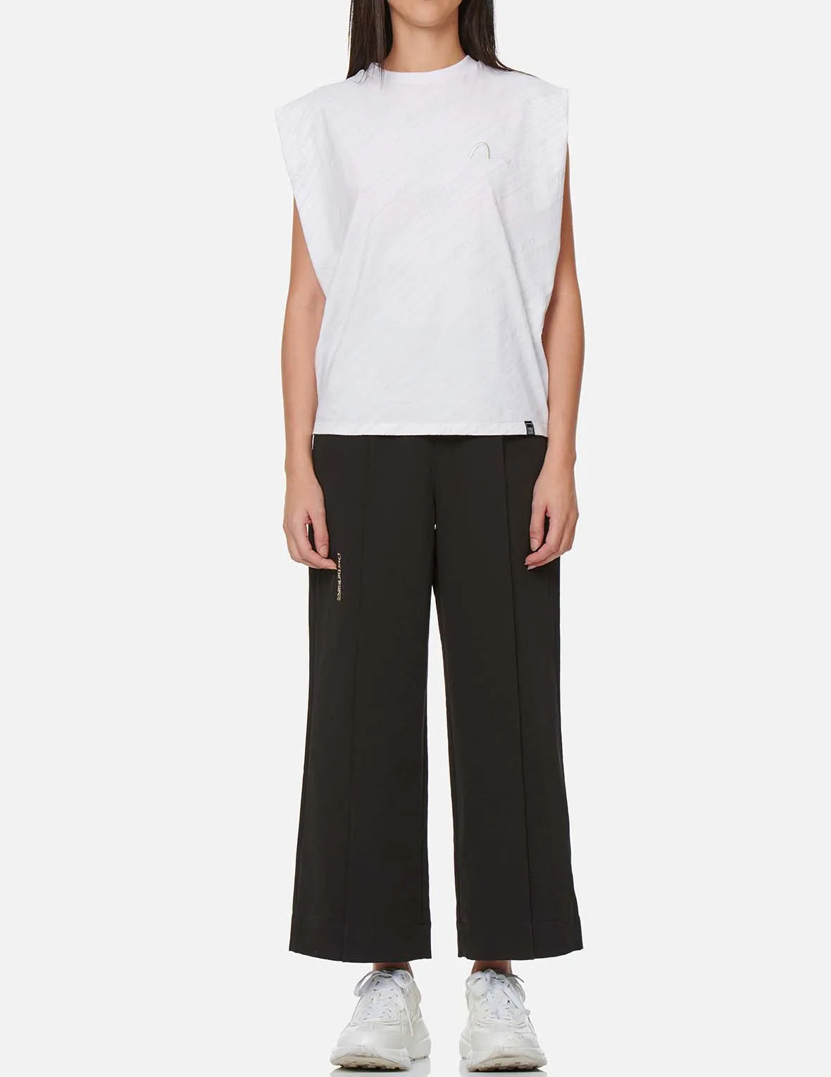 Double Waistband Wide Leg Pants