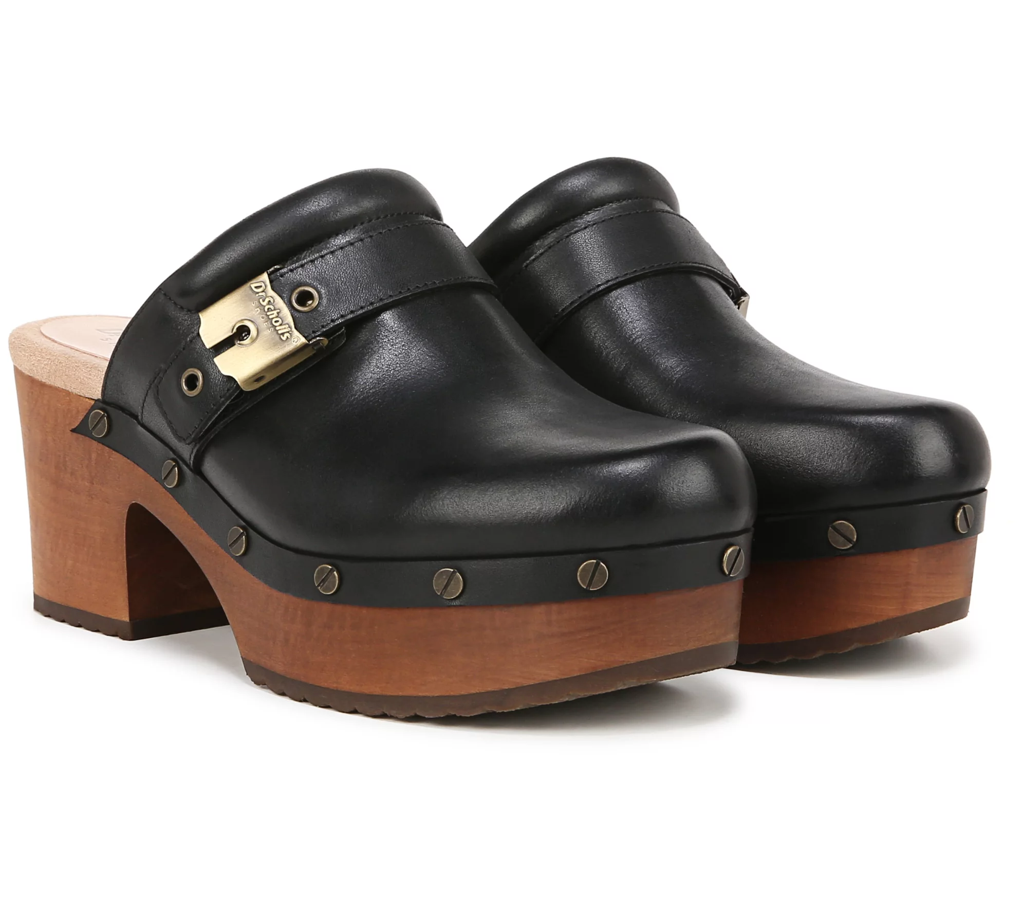 Dr. Scholl's Leather Platform Mules - Originaloy