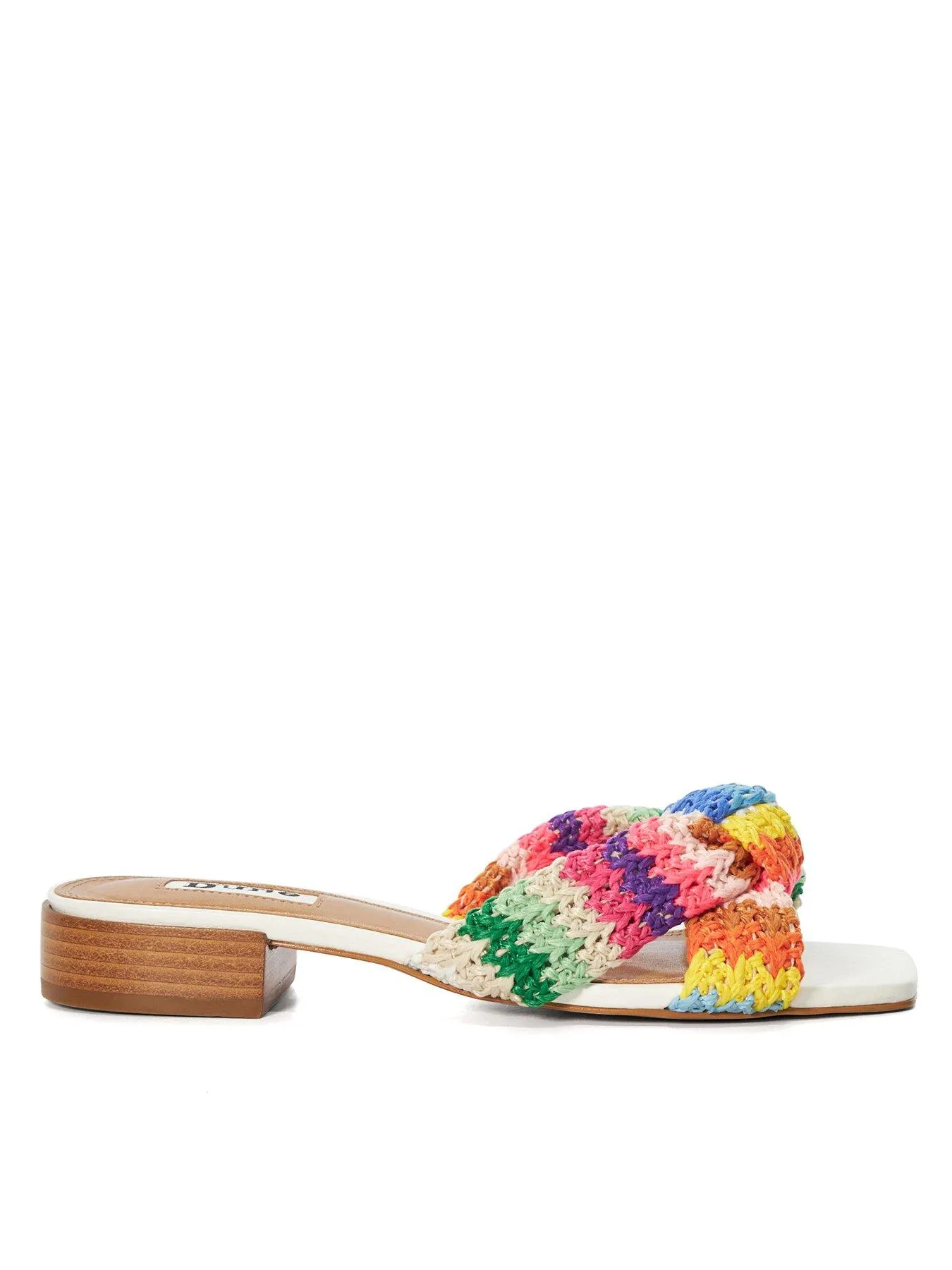 Dune London Laize Multi Fabric Knot Front Mules - Multi