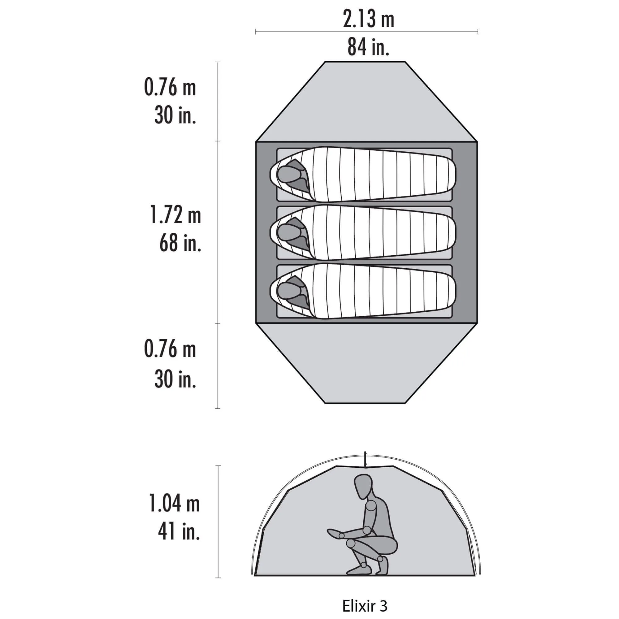 Elixir 3 V2 3 Person Tent