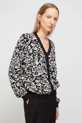 Escorpion FLORAL JAQUARD CARDIGAN