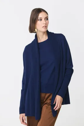 Escorpion NAVY LOOSE LONG CARDIGAN