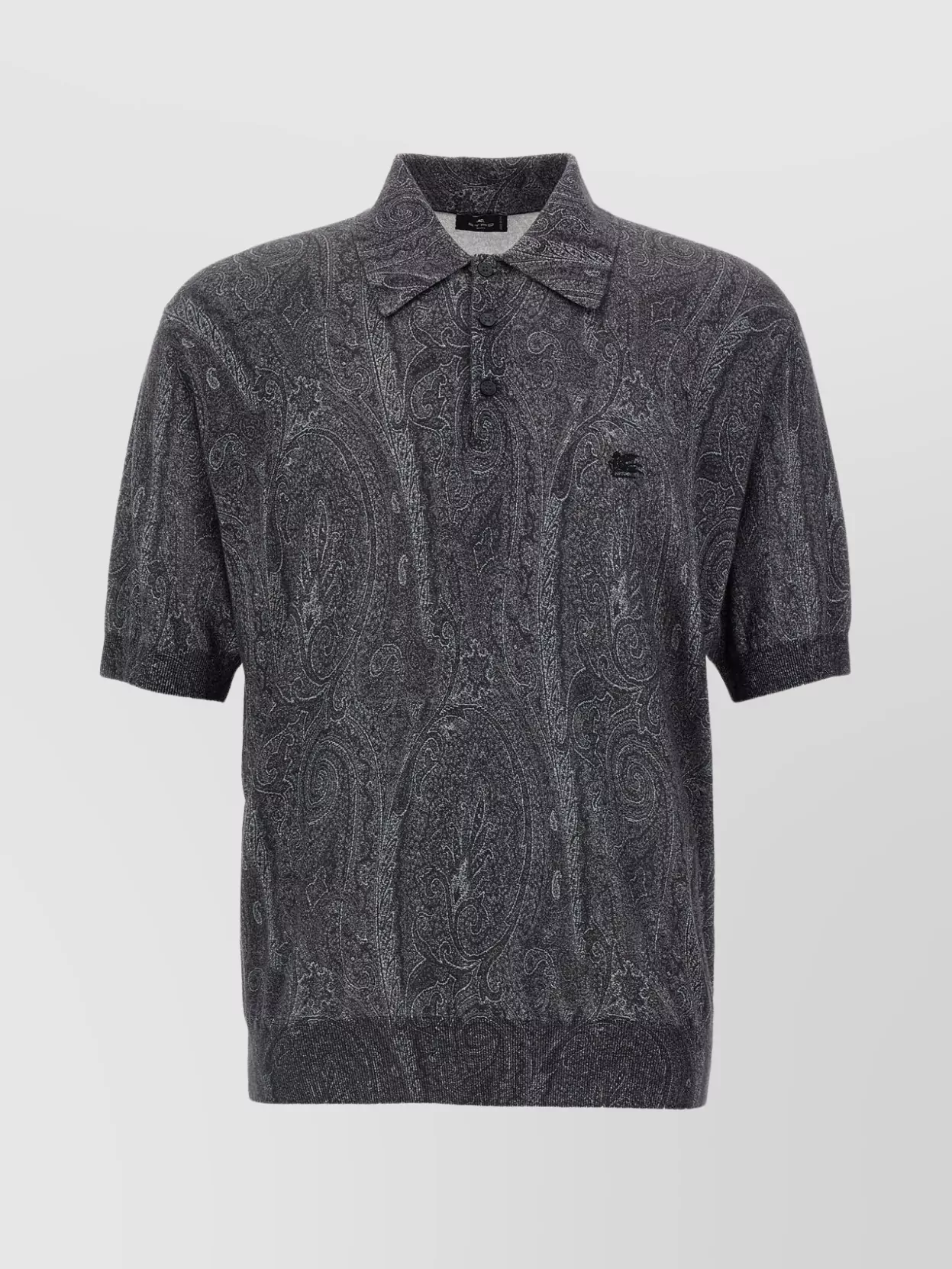 Etro   Paisley print polo shirt